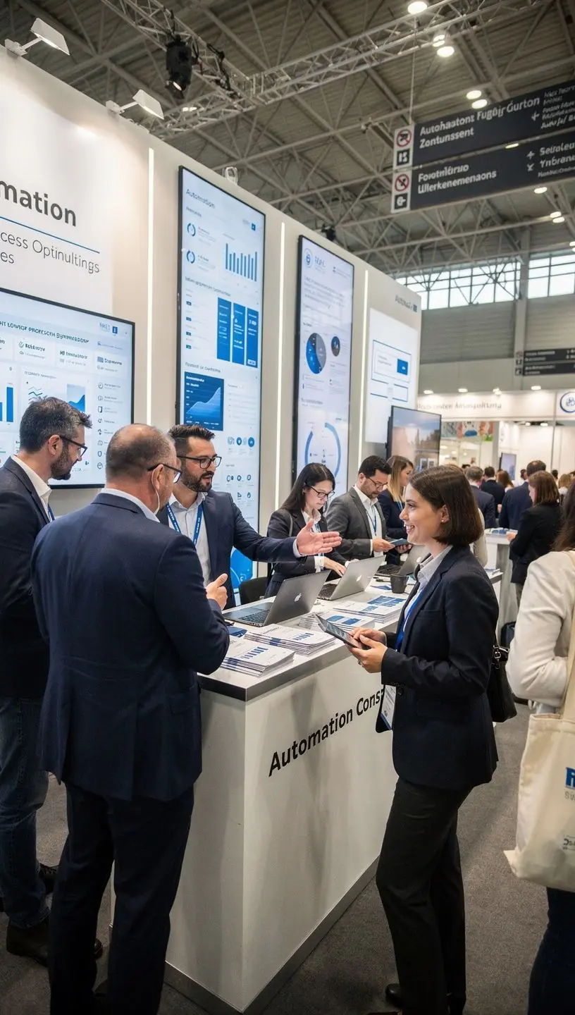 Ein Team von Fachleuten diskutiert Automatisierungslösungen.